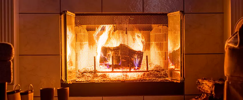 Mendota Hearth Landscape Fireplace Installation in Roseville, Minnesota