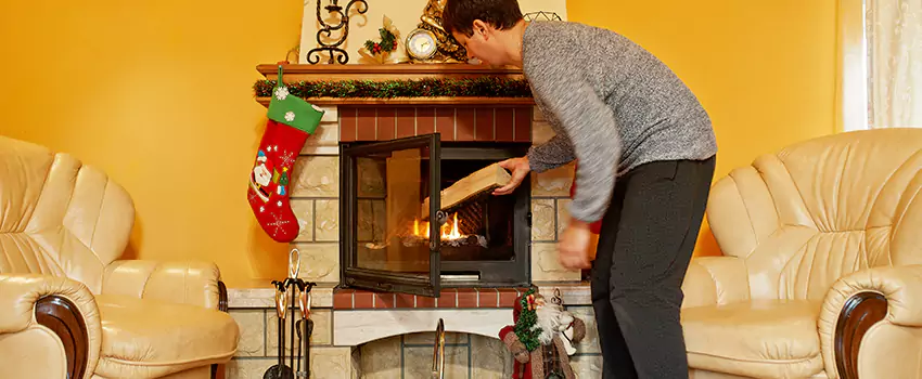 Rusted Metal Fireplace Restoration in Roseville, Minnesota